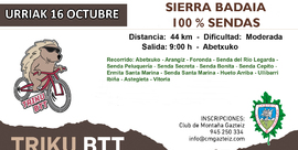 Sierra Badaia . 100% Sendas . Peluquería Secreta - Boni- ta - Cepito - Santa Marina (44 km)